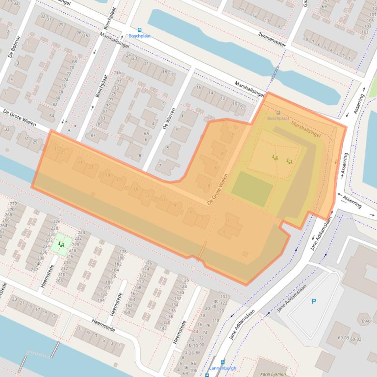 Kaart van postcodegebied 1187LH.