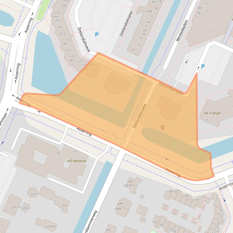 Kaart van postcodegebied 1187MA.