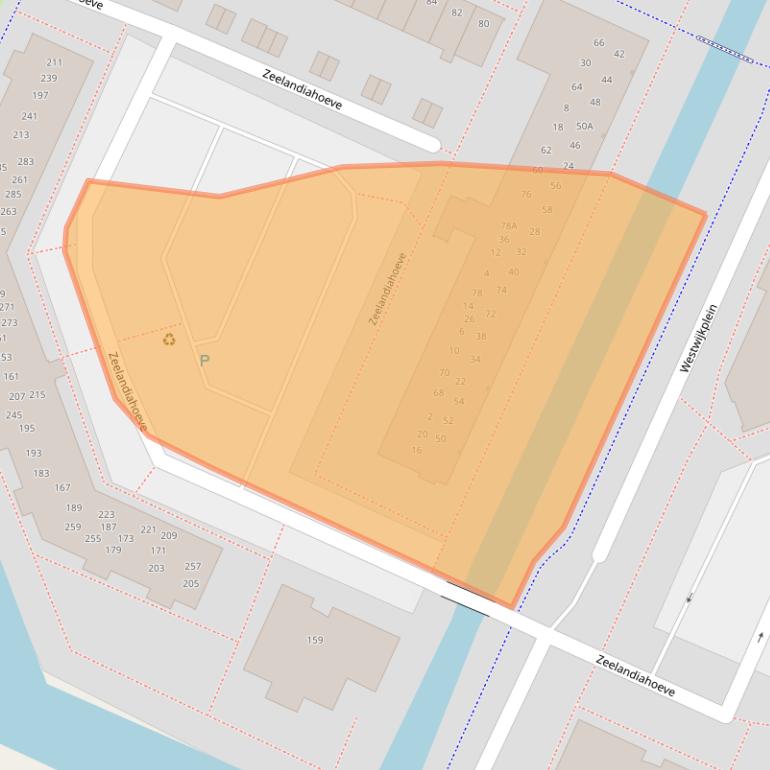 Kaart van postcodegebied 1187MC.