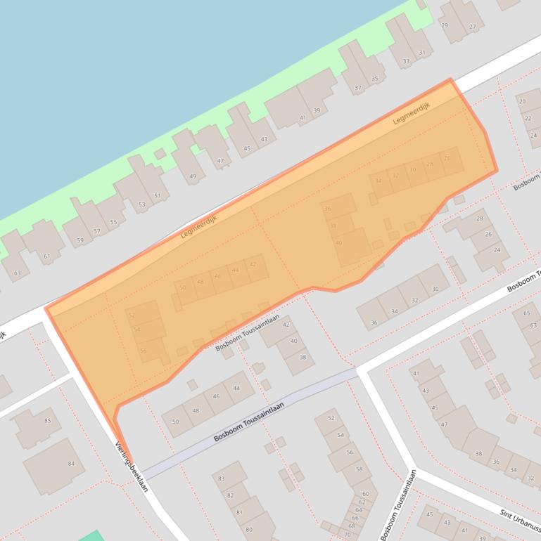 Kaart van postcodegebied 1187NE.