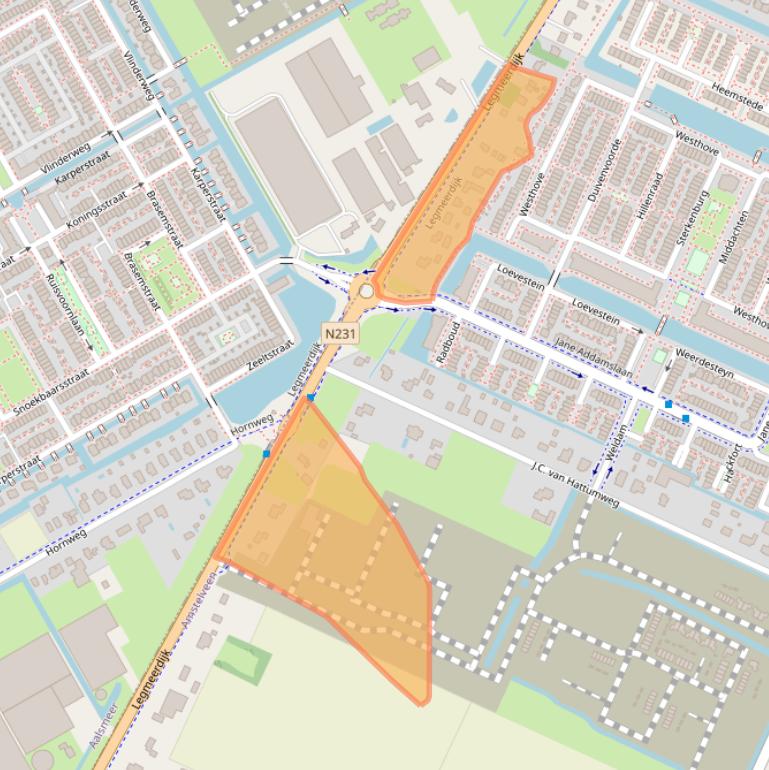 Kaart van postcodegebied 1187NJ.