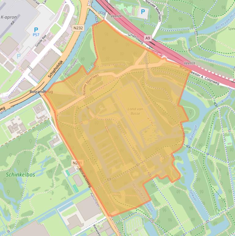Kaart van postcodegebied 1187NW.