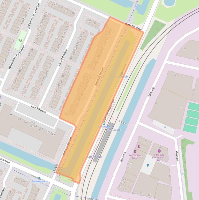 Kaart van postcodegebied 1187PZ.
