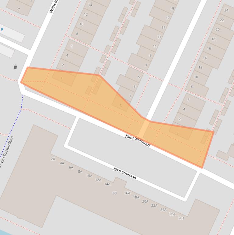 Kaart van postcodegebied 1187RC.
