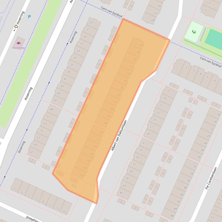 Kaart van postcodegebied 1187RR.