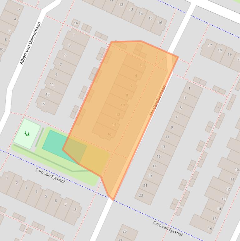 Kaart van postcodegebied 1187RW.