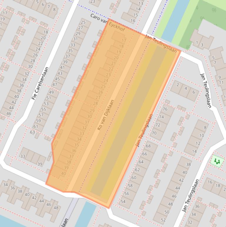 Kaart van postcodegebied 1187SB.