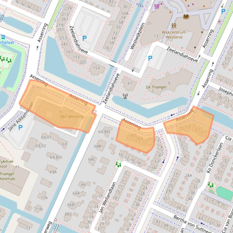 Kaart van postcodegebied 1187SM.
