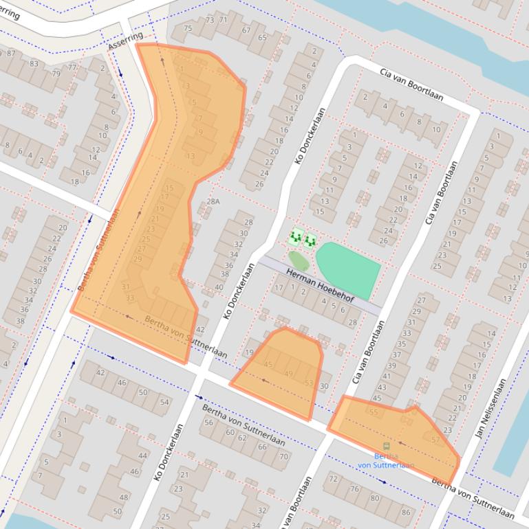 Kaart van postcodegebied 1187SR.