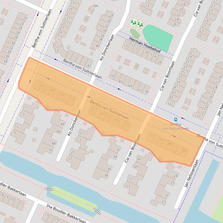 Kaart van postcodegebied 1187SW.