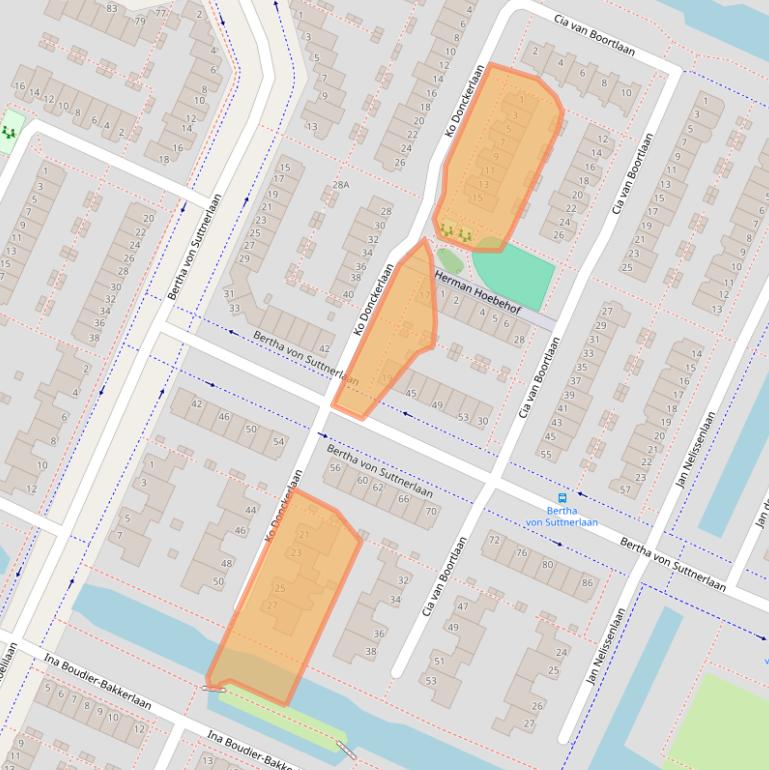 Kaart van postcodegebied 1187TD.
