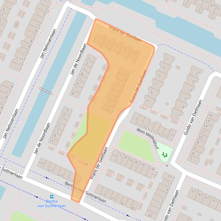 Kaart van postcodegebied 1187TN.