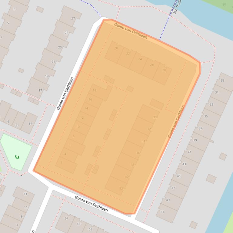 Kaart van postcodegebied 1187TT.