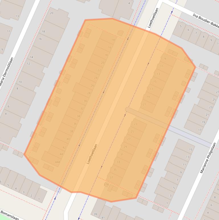 Kaart van postcodegebied 1187VD.