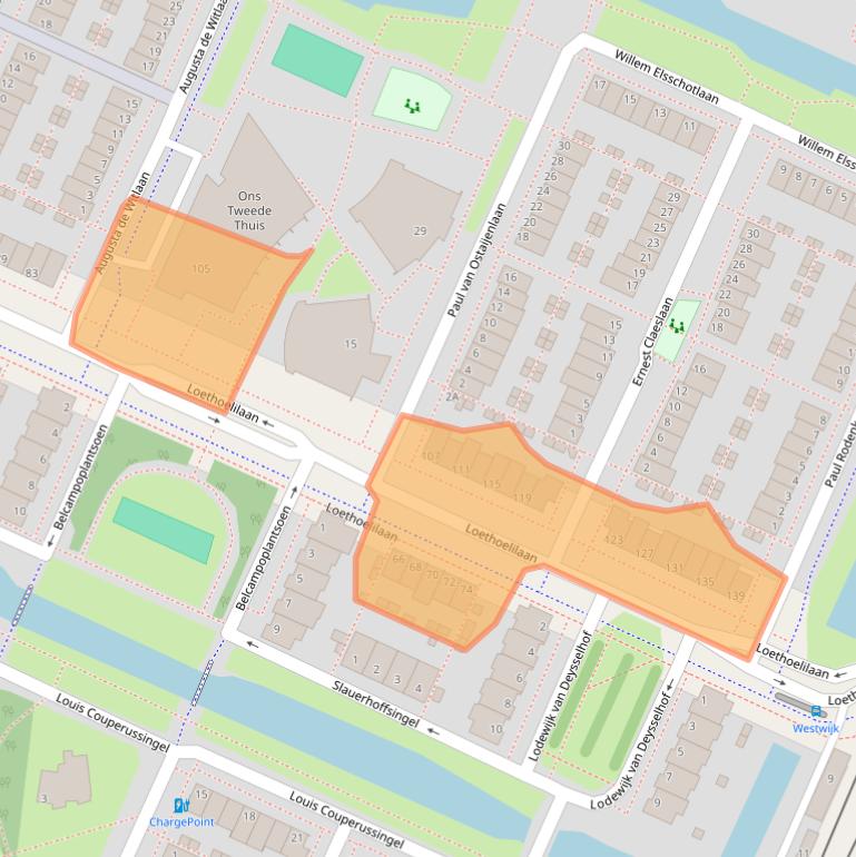 Kaart van postcodegebied 1187VG.