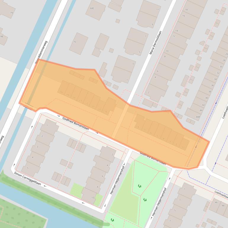 Kaart van postcodegebied 1187VM.