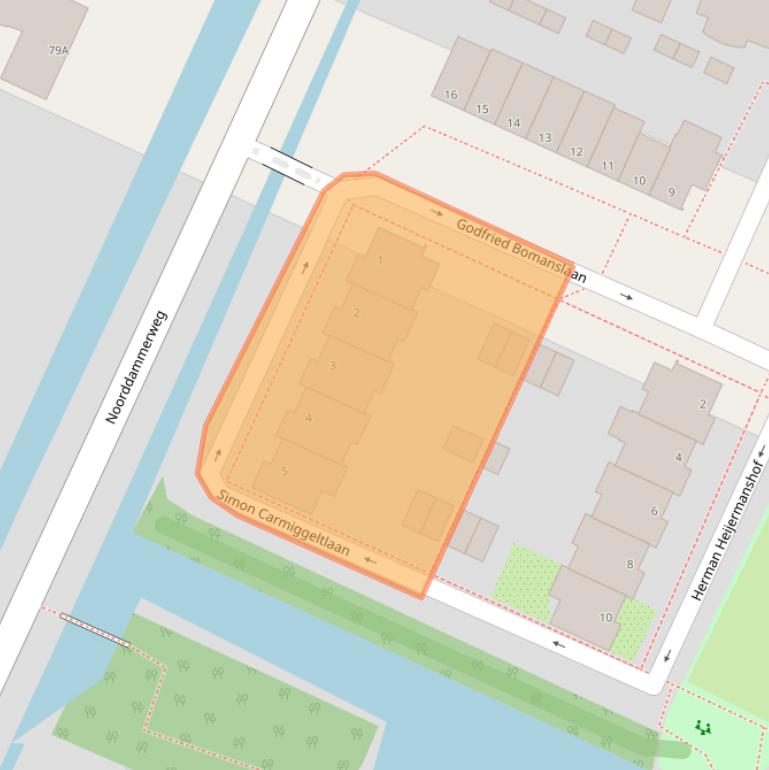 Kaart van postcodegebied 1187VN.