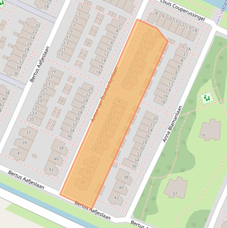 Kaart van postcodegebied 1187WD.