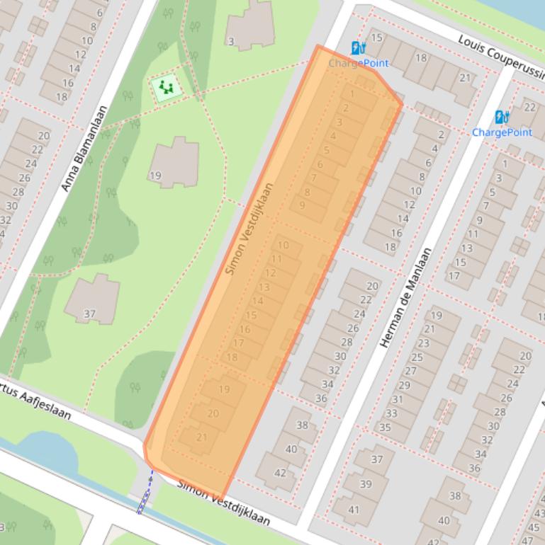 Kaart van postcodegebied 1187WH.