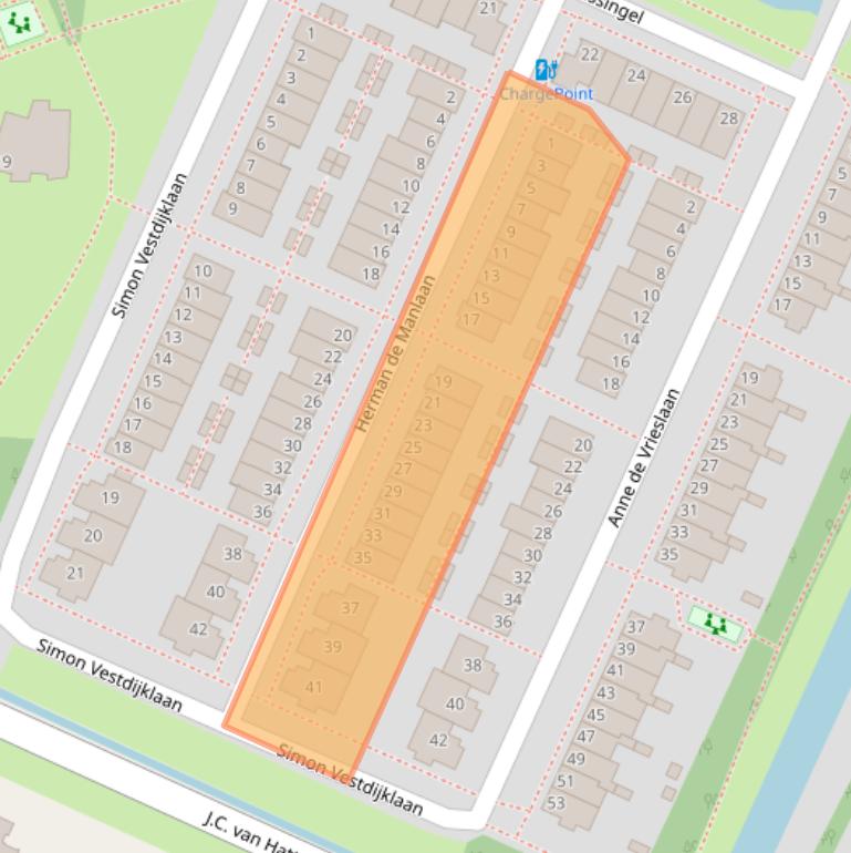 Kaart van postcodegebied 1187WK.