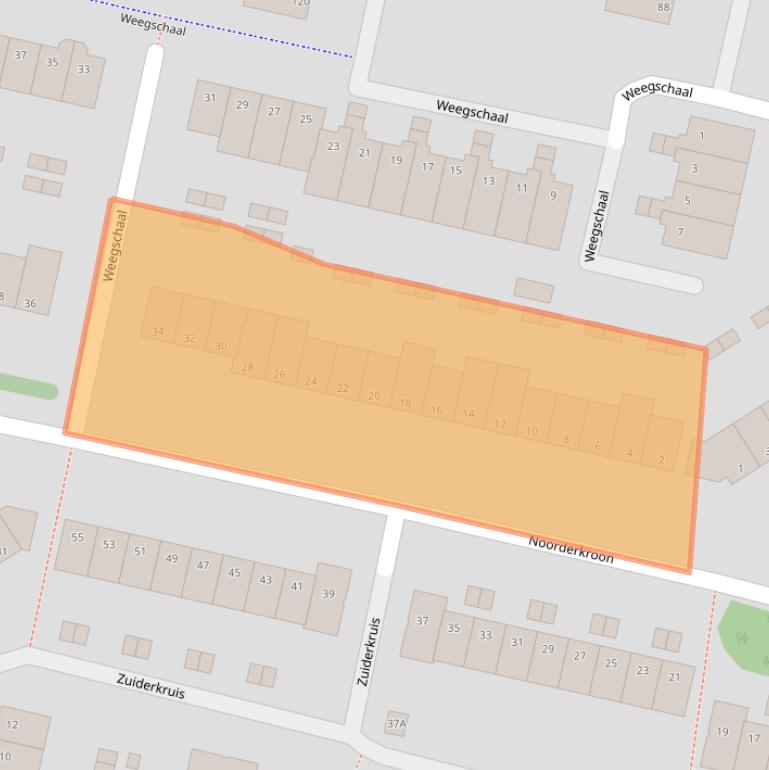 Kaart van postcodegebied 1188AC.