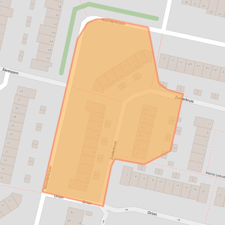 Kaart van postcodegebied 1188AH.