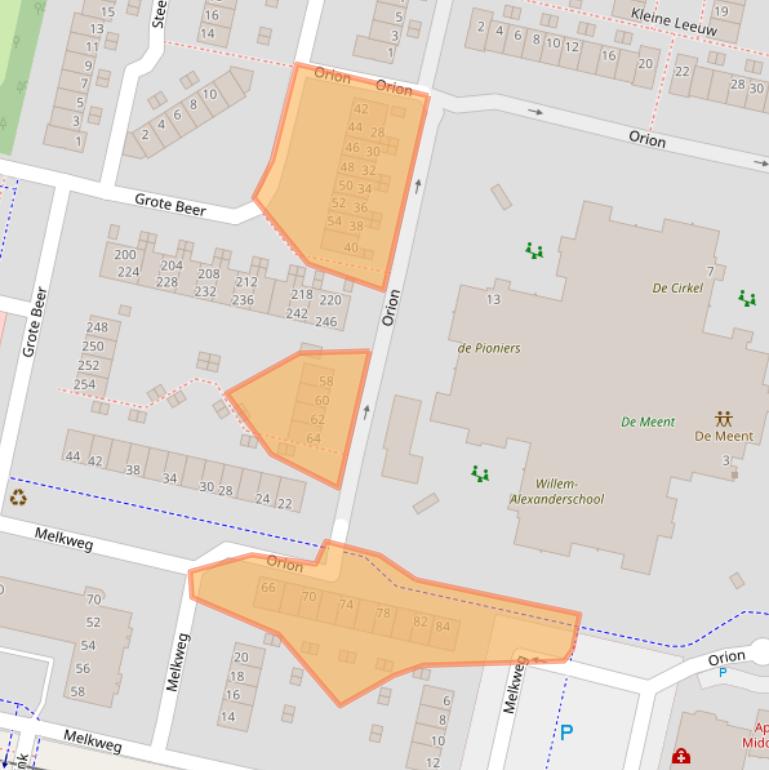 Kaart van postcodegebied 1188AP.