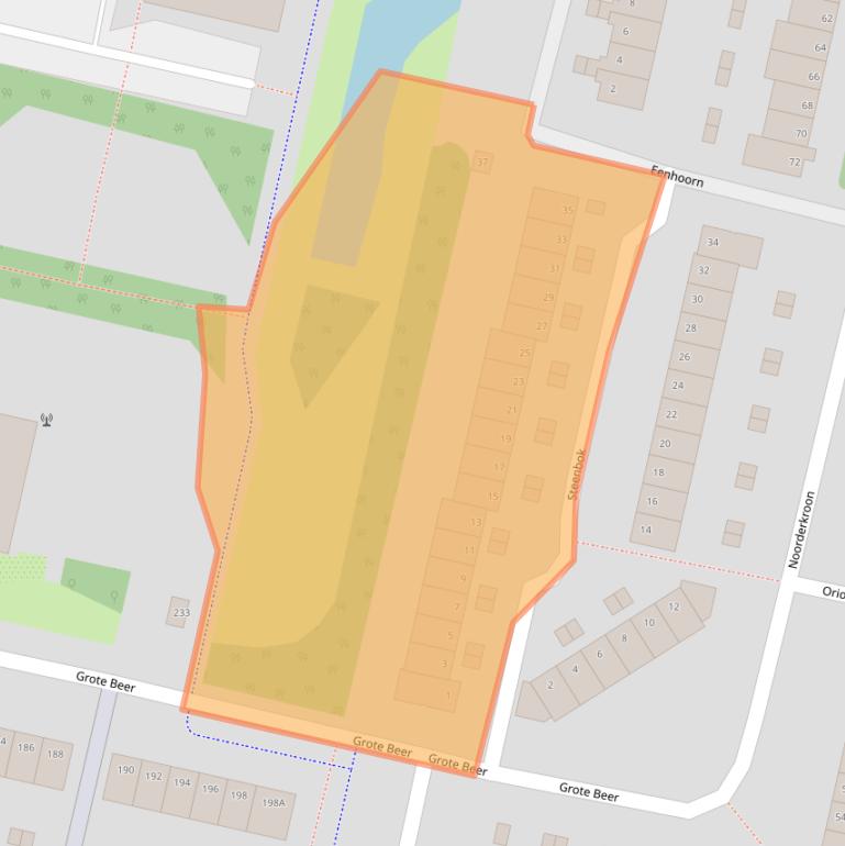 Kaart van postcodegebied 1188AR.