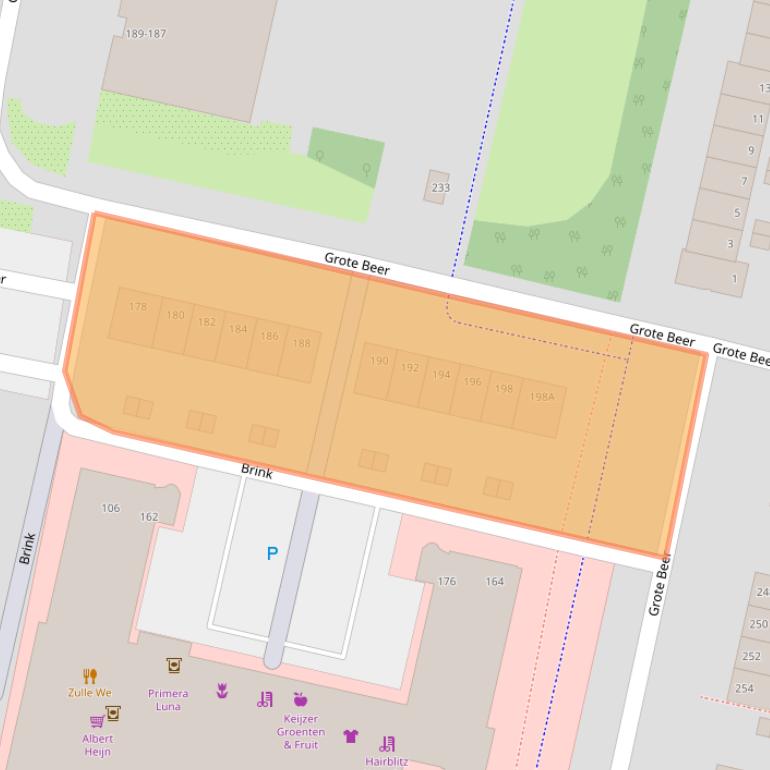 Kaart van postcodegebied 1188BE.