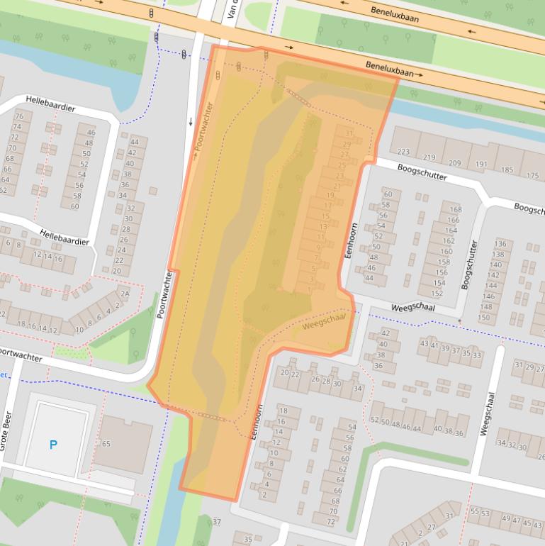 Kaart van postcodegebied 1188BH.
