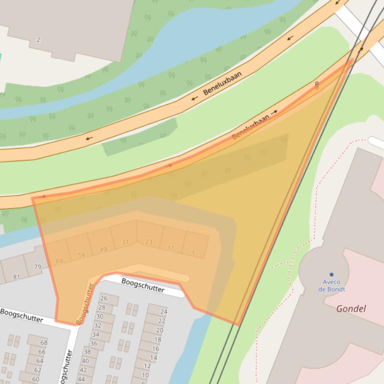 Kaart van postcodegebied 1188BN.