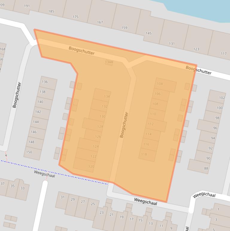 Kaart van postcodegebied 1188BW.