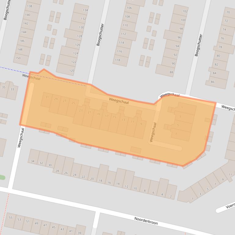 Kaart van postcodegebied 1188CA.