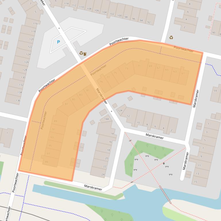 Kaart van postcodegebied 1188CH.