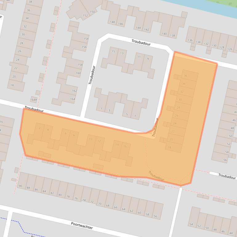 Kaart van postcodegebied 1188CZ.