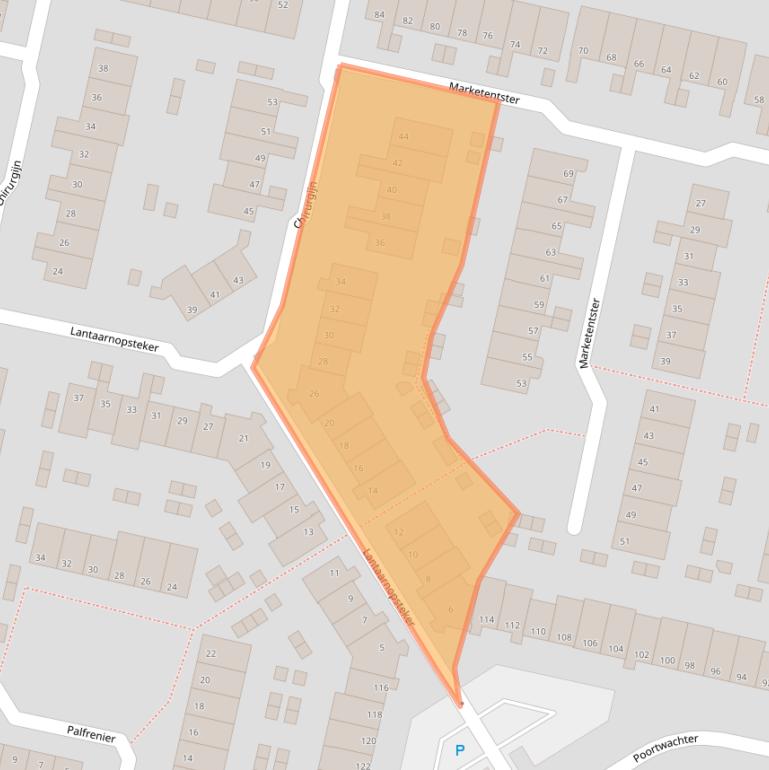 Kaart van postcodegebied 1188DJ.
