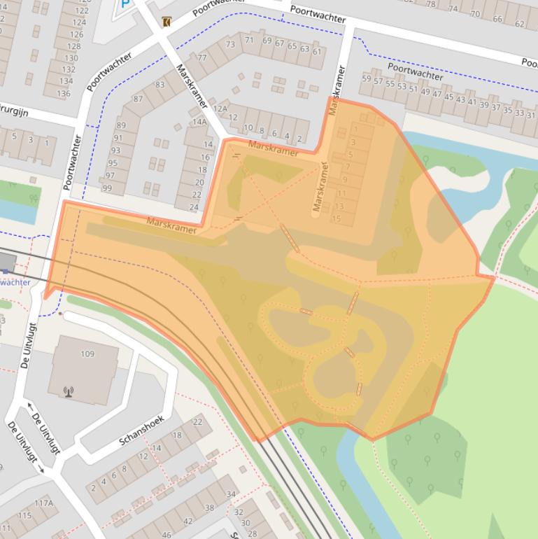 Kaart van postcodegebied 1188DV.