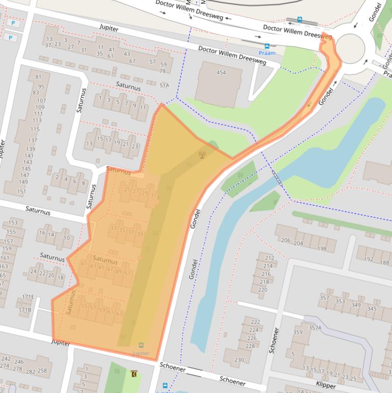 Kaart van postcodegebied 1188EB.