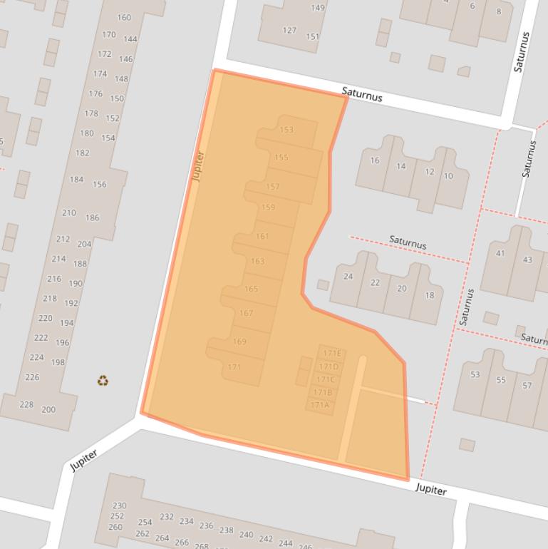 Kaart van postcodegebied 1188EG.