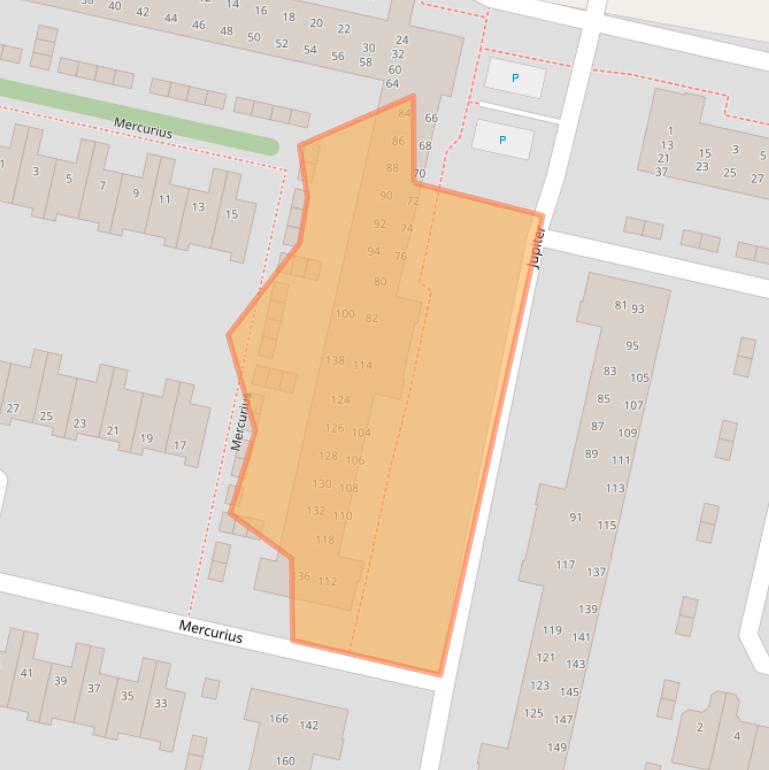 Kaart van postcodegebied 1188EJ.
