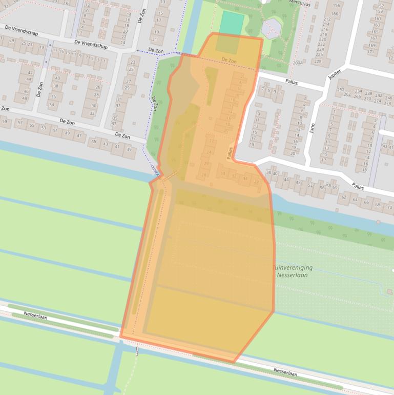 Kaart van postcodegebied 1188EN.