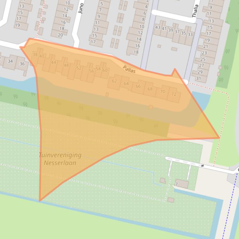 Kaart van postcodegebied 1188EP.