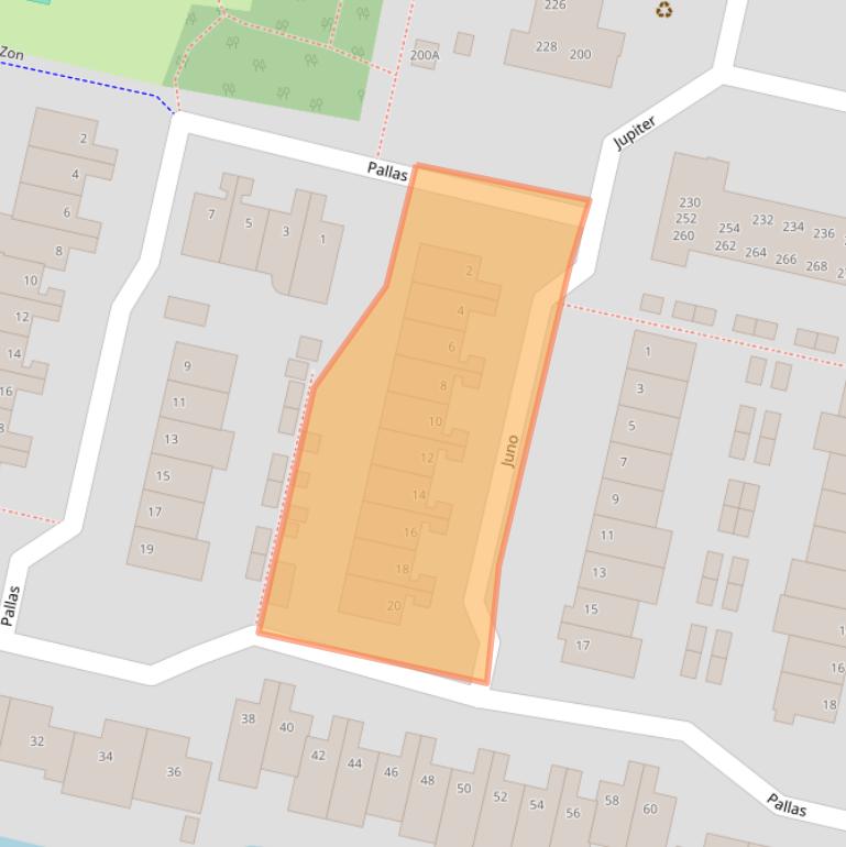 Kaart van postcodegebied 1188ES.