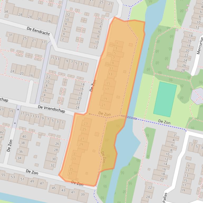 Kaart van postcodegebied 1188GE.
