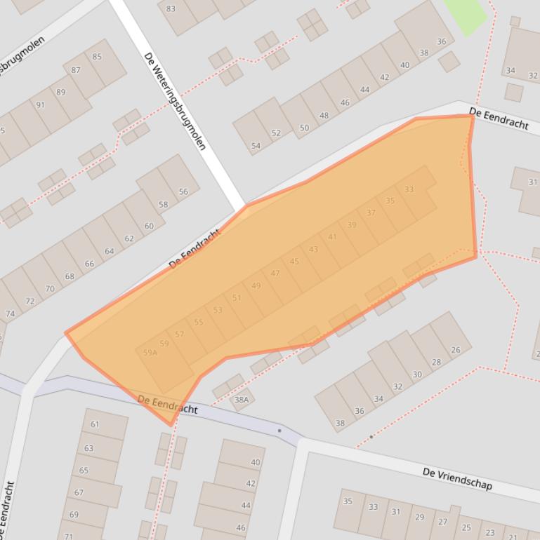 Kaart van postcodegebied 1188GP.