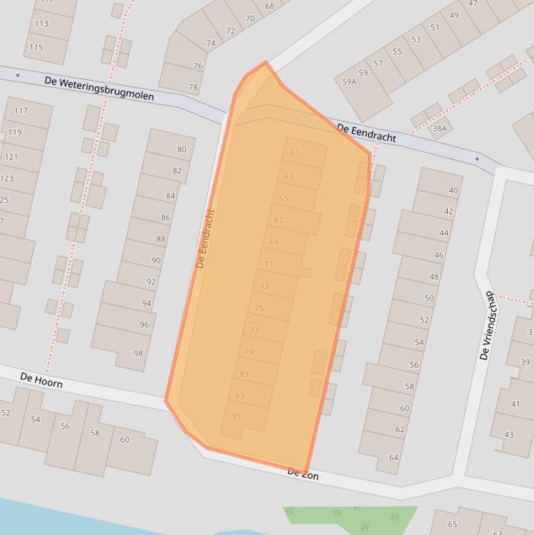 Kaart van postcodegebied 1188GR.