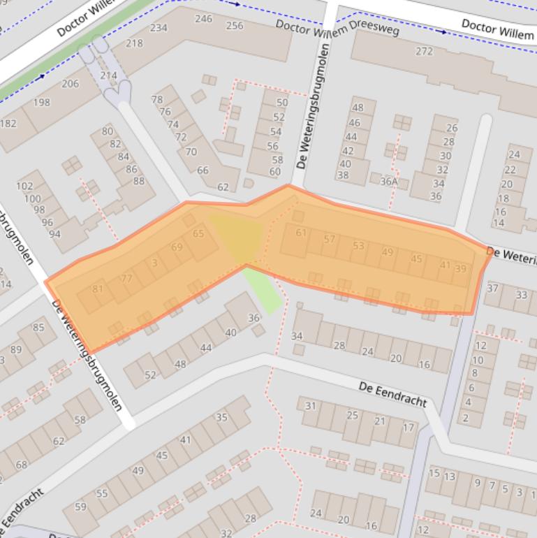 Kaart van postcodegebied 1188GW.