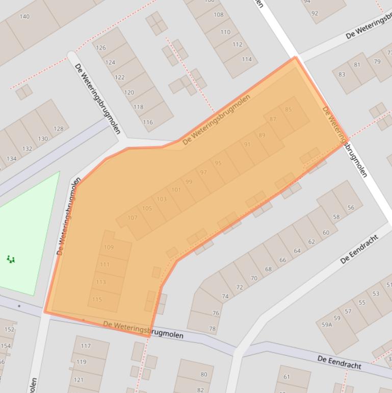 Kaart van postcodegebied 1188GX.