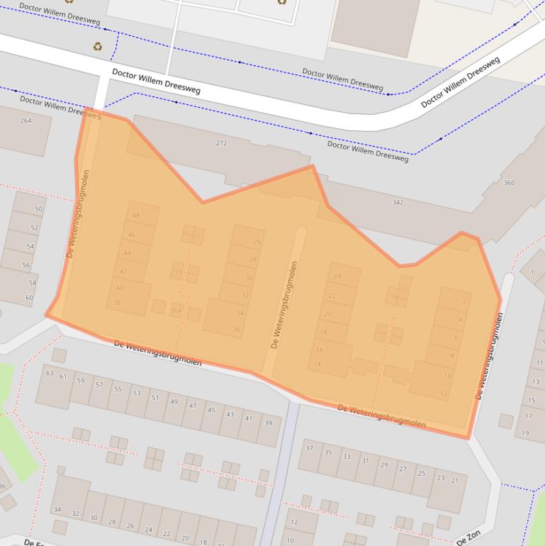 Kaart van postcodegebied 1188HA.