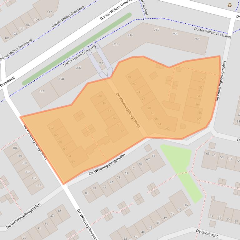 Kaart van postcodegebied 1188HB.